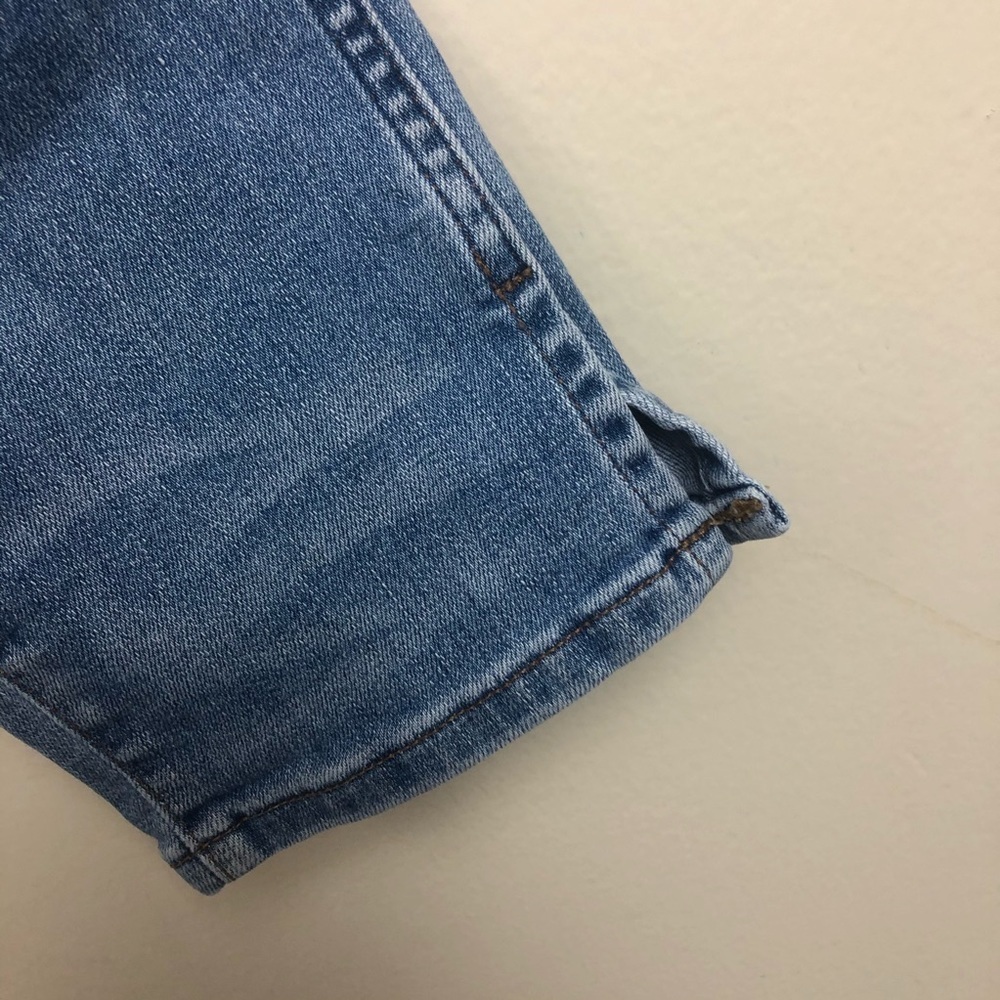 J Crew Vintage Straight High Rise Side Slit Jeans 25 Blue - Picture 6 of 12